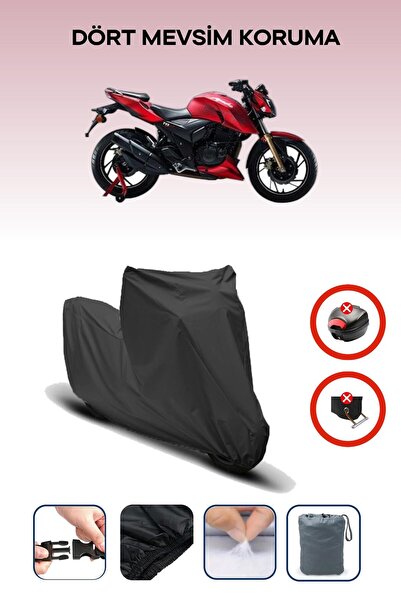 Breen حقيبة خلفية من القماش المشمع للدراجات النارية Tvs Apache Rtr 150 باللون...