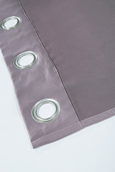 Premier Home Blackout Ringed Background Curtain Purple 140X260