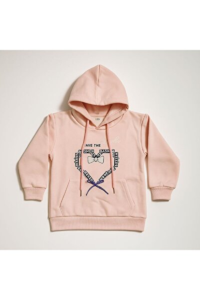 OEM Hanorac ușor îmblănit pentru copii, cu glugă și model imprimat