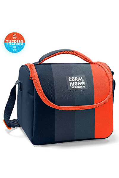 Coral High صندوق غداء حراري مخطط ملون للأطفال 11798