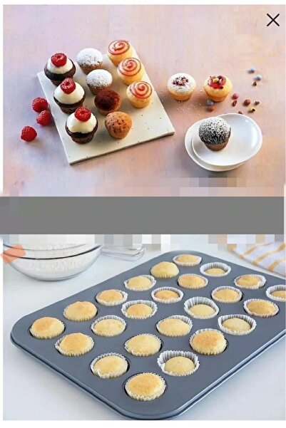 enc طقم مافن كيك مكون من 24 قطعة