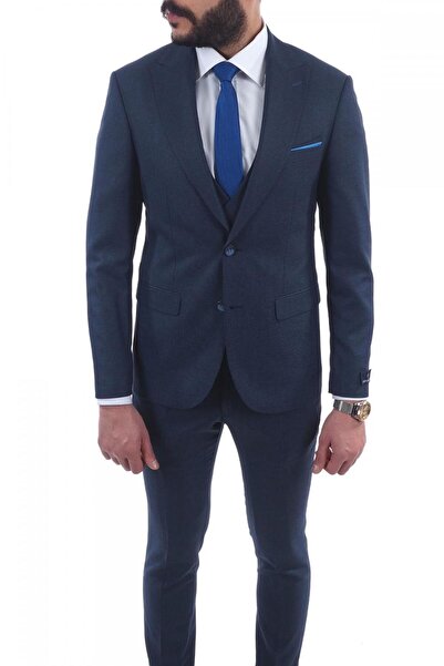 Jan Carlucci Slimfit Yelekli Drop 6 Takım