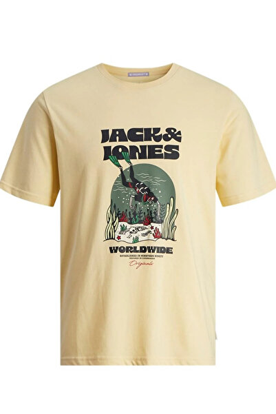 Jack & Jones JACK&JONES JORCOCONUT SKULL TEE SS ΜΕ ΣΚΟΥΡΟ ΛΑΙΜΟΚΟΨΗ LN 12255192