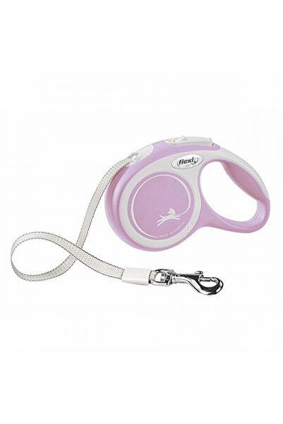 Flexi New Comfort Automatic Stripe Dog Walking Collar Small 5 Mt Rose