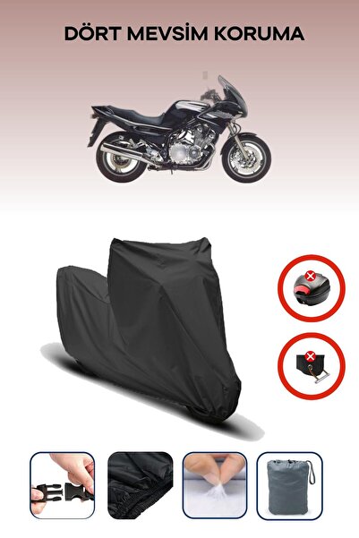 Breen حقيبة خلفية من القماش المشمع للدراجات النارية باللون الأسود من Yamaha X...