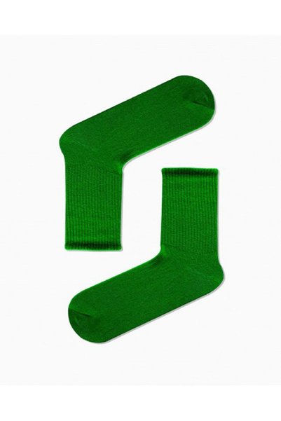 Generic Brand Plain Green Colored Tennis Socks