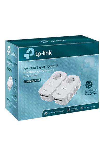 TP-LINK Kit de pornire Powerline TL-PA8010PKIT AV1300/AV2000 3 adaptoare - TL-PA8030PKIT