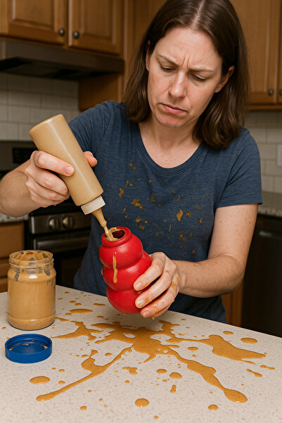 But First Dog KONG Classic Dondurulmuş Mama Doldurma Standı – Tüm Boyutlarla Uyumlu