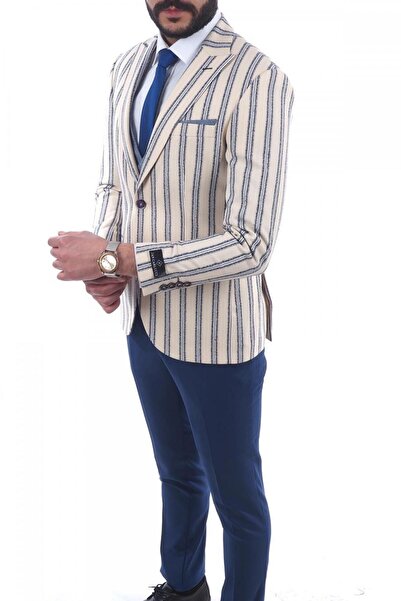 Jan Carlucci kombinli slimfit Yelekli Takım Elbise