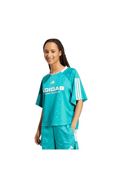 adidas Jl9214-K W Tıro Q3 Tee Women's T-Shirt Turquoise