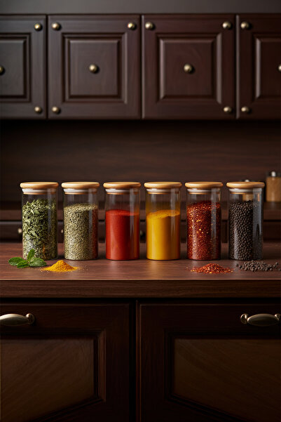 Bambum Zolla 6 Pieces Glass Spice Rack