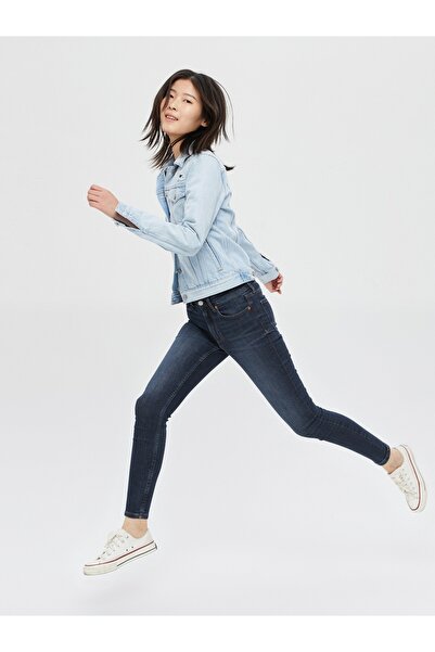 GAP Kadın Lacivert High Rise Legging Washwell™ Jean Pantolon