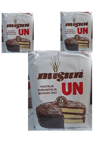 MİS UN Misun 5 Kg , 3 Adet (ALTIN ELEK) Pastalık Kurabiyelik (ALTIN ELEK) 5 Kgx 3 Adet-asafknt
