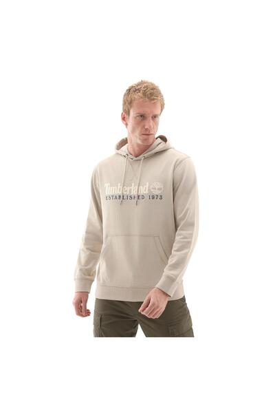 Timberland B0A5MX8CY21-R Ανδρικό φούτερ με κεντημένο λογότυπο Loopba, Χακί, Η.Β., 1973