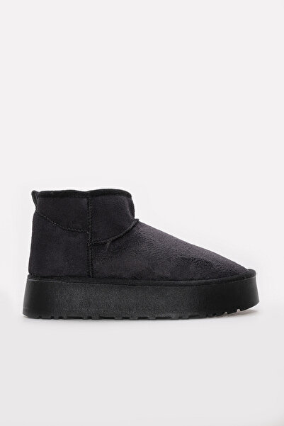 FAST STEP Women's Short Size Winter Lightweight Fur Lined Model Thick Sole Boots 947Sza1000