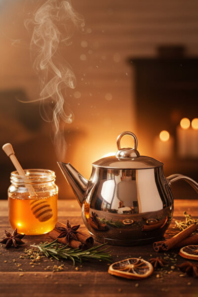 YUNUSOĞLU HOME Küre 1.50 Liter Stainless Steel Herbal Tea Infuser