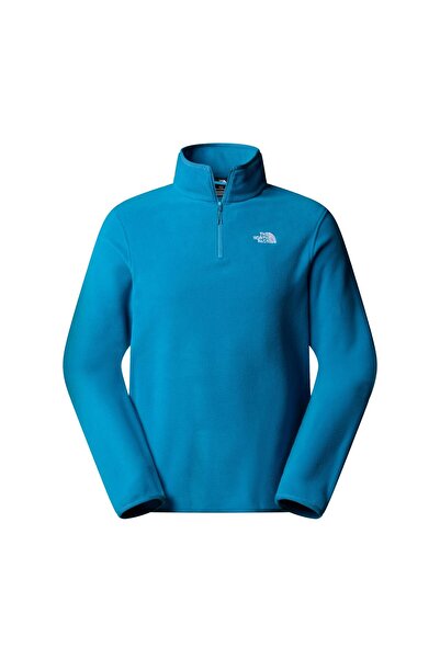 THE NORTH FACE F0A8D0QBOM1-R M Glacıer Fleece 1-4 Zıp Jacket Чоловічий піджак Синій
