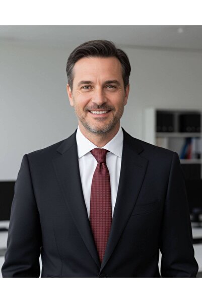 1001 Kravat Classic Burgundy Tie with Red Square Pattern 8 cm Wide