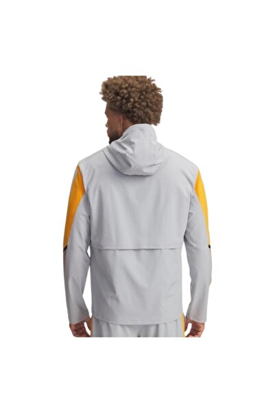 Under Armour A6005900-011 Ua Velociti Storm Hooded Jacket Men's Raincoat-R &amp; Ummalzgarlik Gray