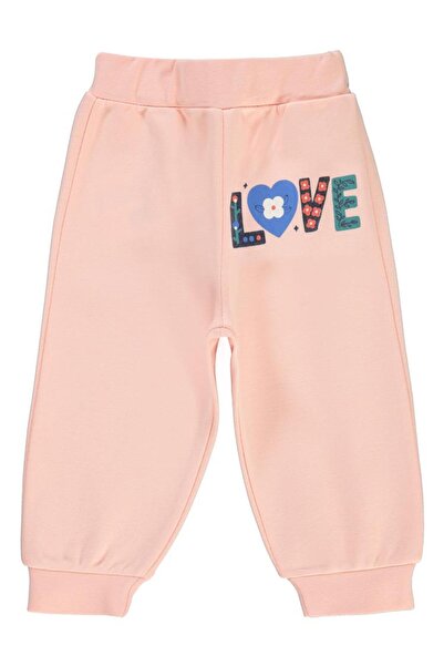 Civil Baby Love Çiçek Baskılı 6-18 Ay Tek Alt Bebe - Pudra6-9 Ay