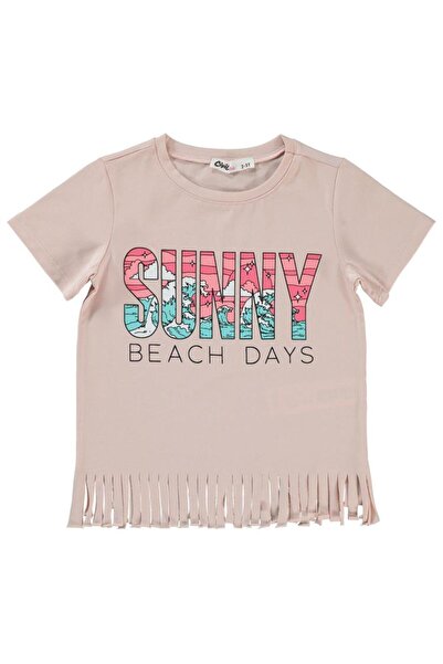 Civil Girls Kız Çocuk Tişört 2-5 Yaş Açık Pudra