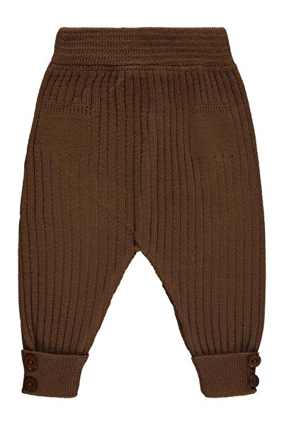 Civil Baby Basic Fitilli 3-12 Ay Eşofman Altı - Kahverengi 9-12 Ay