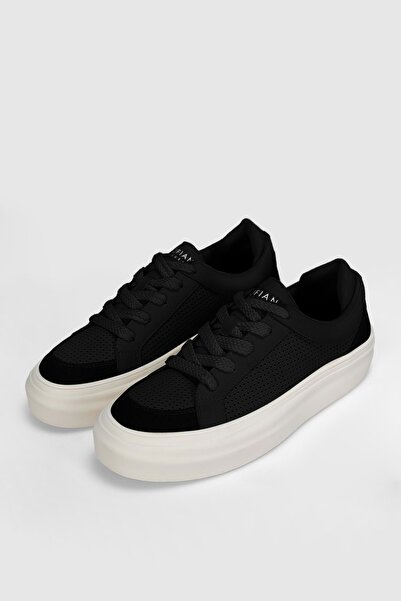 Lufian 111230259 Allan Sneaker Erkek Deri Ayakkabı SİYAH
