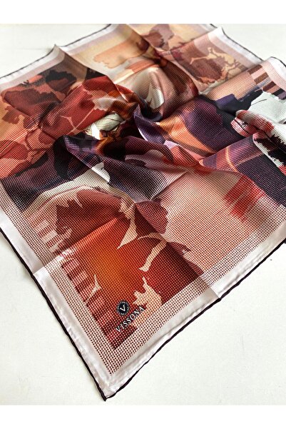 Vissona Μεταξωτό μαντήλι Tivil 50128 - 0013 - 0005 Μοτίβο τουρνουά με διαμάρκηση