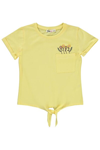 Civil Girls تي شيرت بناتي 6-9 سنوات أصفر فاتح