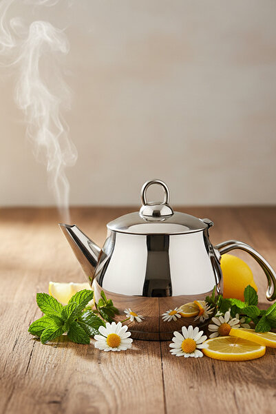 YUNUSOĞLU HOME Küre 1.50 Liter Stainless Steel Herbal Tea Infuser