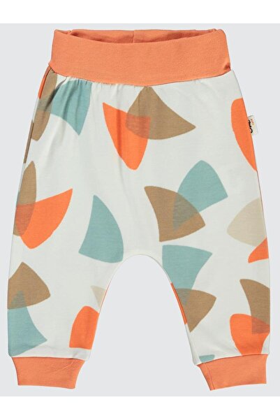 Civil Baby Colored Fıgures Baskılı 6-18 Tek Alt Bebe - Turuncu6-9 Ay