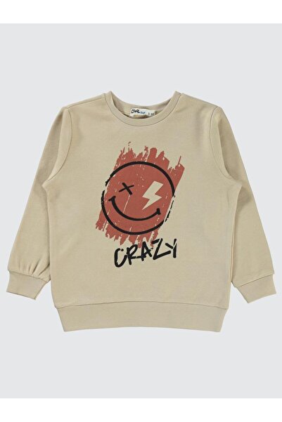 Civil Boys Crazy Baskılı 2-5 Yaş Sweatshirt - Bej 3-4 Yaş