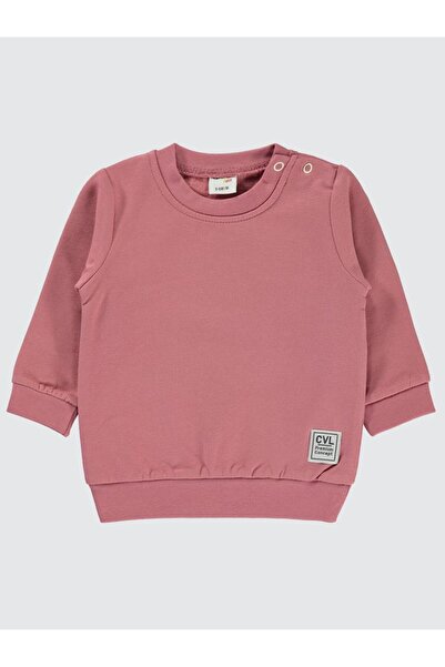 Civil Baby Düz Basic 6-18 Ay Sweatshirt - Pembe 9-12 Ay