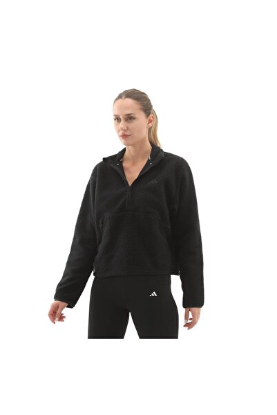 adidas JM8444-K W Ct Fleece Hz Kadın Ceket Siyah