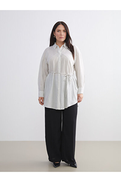 LC Waikiki İzr New Season Striped Women's Shirt Tunic