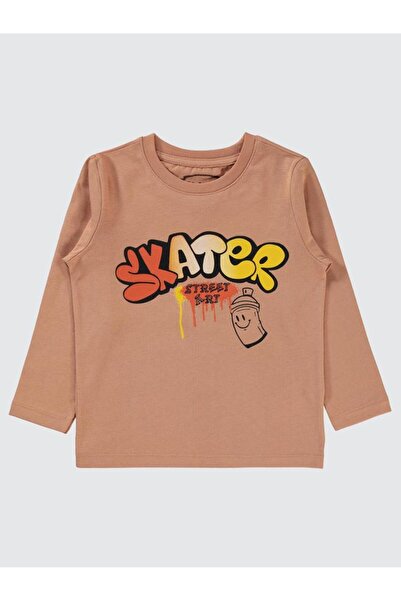 Civil Boys Skater Baskılı 2-5 Yaş Sweatshirt - Turuncu 4-5 Yaş