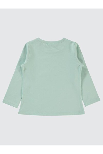 Civil Girls Hello Cute Baskılı 2-5 Yaş Sweatshirt - Yeşil 2-3 Yaş