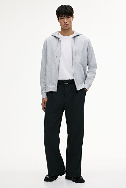 H&M Regular Fit Kapüşonlu ve Fermuarlı Üst
