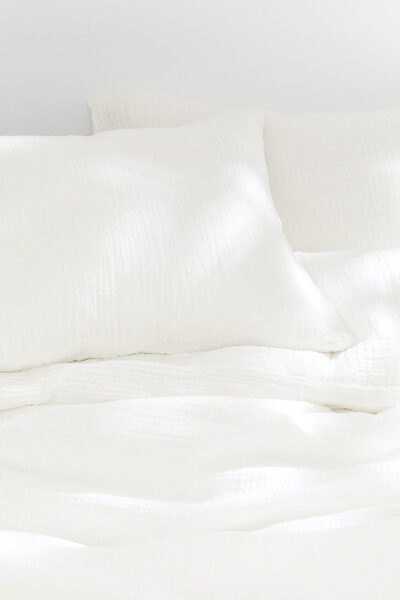 H&M Çift Kişilik Muslin Nevresim Takımı