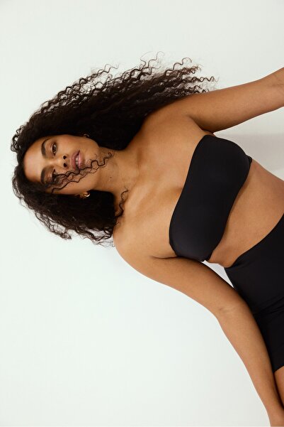 H&M Dolgulu Mikrofiber Bandeau Sütyen