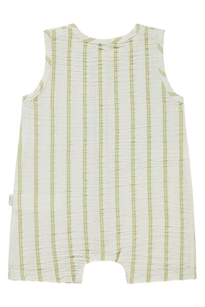 Civil Baby Striped 6-18 Months Jumpsuit - Green12-18 Months