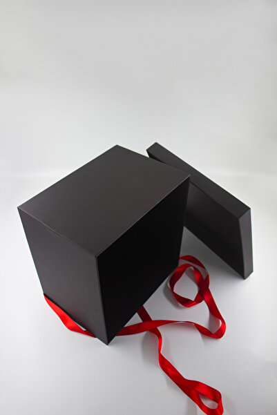 carton box 27 X27 Cm Karton Kutu - 1049_gift - Büyük Siyah Hediyelik Kutu
