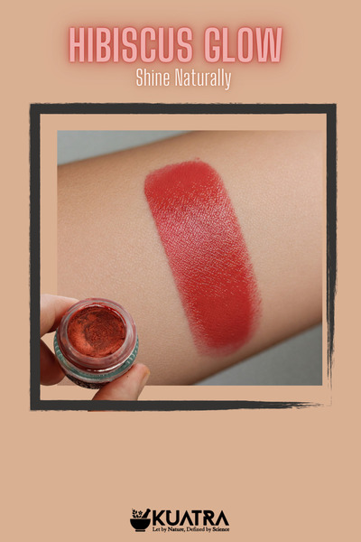 KUATRA Hibiscus Glow Besleyici, Nemlendirici Allık Ruj Göz Farı Doğal İçerik