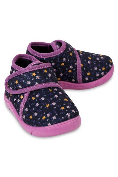 Civil Çiçek Baskılı - Numara Panduf - Lila 26