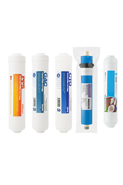 AQUA BELLA Su Arıtma Filtresi Inline Filtre Seti Reverse Osmos Filtre Seti