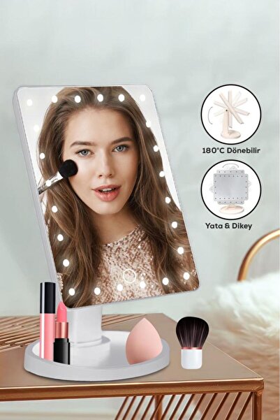 DEMPOWER Ayarlanabilir LED Işıklı Makyaj Aynası