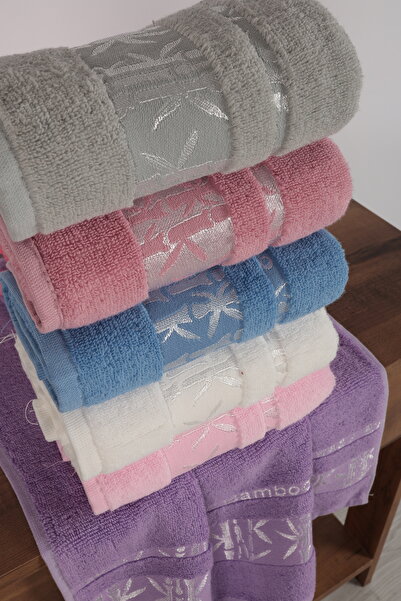 Gön Ev Tekstili Bamboo Hand Towel 12 Pieces 50X90 cm Soft and Water Absorbent