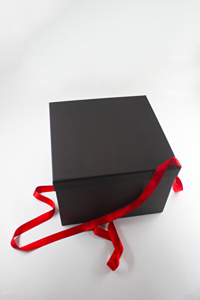 carton box 27 X27 Cm Karton Kutu - 1049_gift - Büyük Siyah Hediyelik Kutu