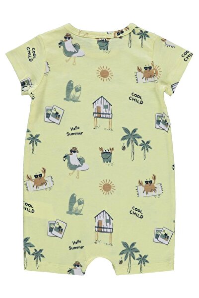 Civil Baby Summer Palm Empirme 6-18 Months Jumpsuit - Yellow 12-18 Months