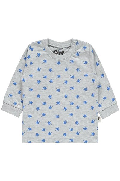 Civil Baby Palmiye Printed 6-18 Months Men's Pajama Set - Gray